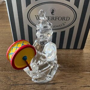 Waterford Crystal Clown with Drum Figurine Merry Music Collection Ireland NWT